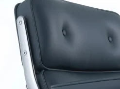Vitra Lobby Chair ES 104 kontorstol, sort læder fra><noscript><img width=
