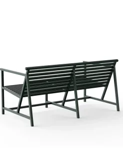 Nine Lounge Bench, grøn fra 19 Outdoors> Havebænke