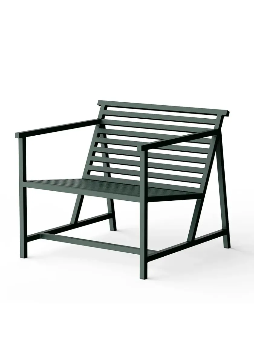 Nine Lounge Chair, grøn fra 19 Outdoors> Udendørs Loungemøbler|Havestole