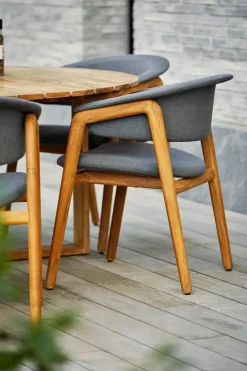 Cane-line Luna Stol, teak/grey fra><noscript><img width=