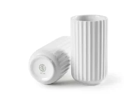 Lyngby Porcelæn Lyngbyvasen blå glas fra><noscript><img width=