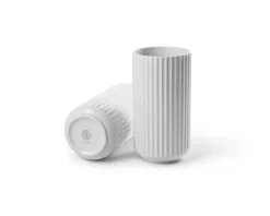 Lyngby Porcelæn Lyngbyvasen blå glas fra><noscript><img width=