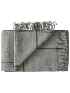 Silkeborg Uldspinderi Mandø Plaid, light grey fra><noscript><img width=