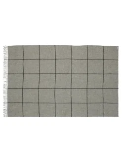 Silkeborg Uldspinderi Mandø Plaid, medium grey fra> Puder Og Plaider
