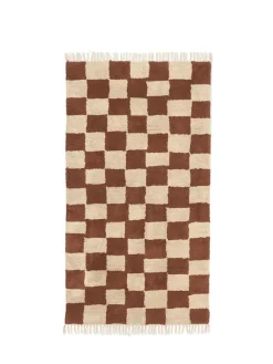 Ferm Living Mara Washable Rug 90 x 150 cm, rust fra> Gulvtæpper
