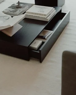 New Works Mass Coffee Table Wide, black fra> Sofaborde