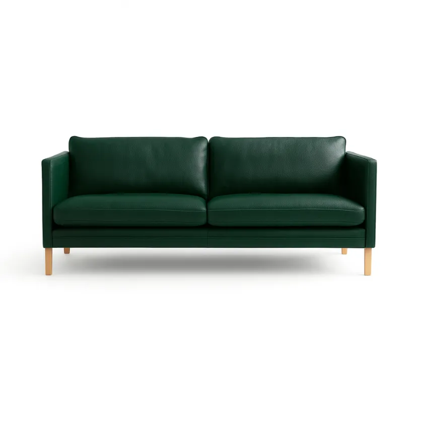 Mogens Hansen MH276 4 pers. sofa i Baltique anilinlæder fra> Sofaer