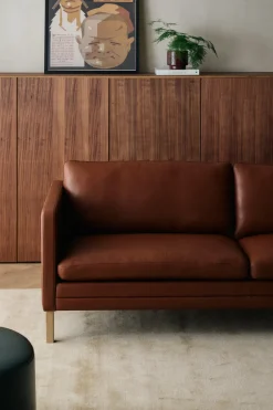 Mogens Hansen MH276 3 pers. sofa i Baltique anilinlæder fra><noscript><img width=