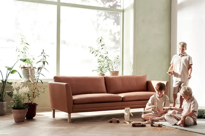 Mogens Hansen MH2301 Sofa, gefion læder fra> Sofaer