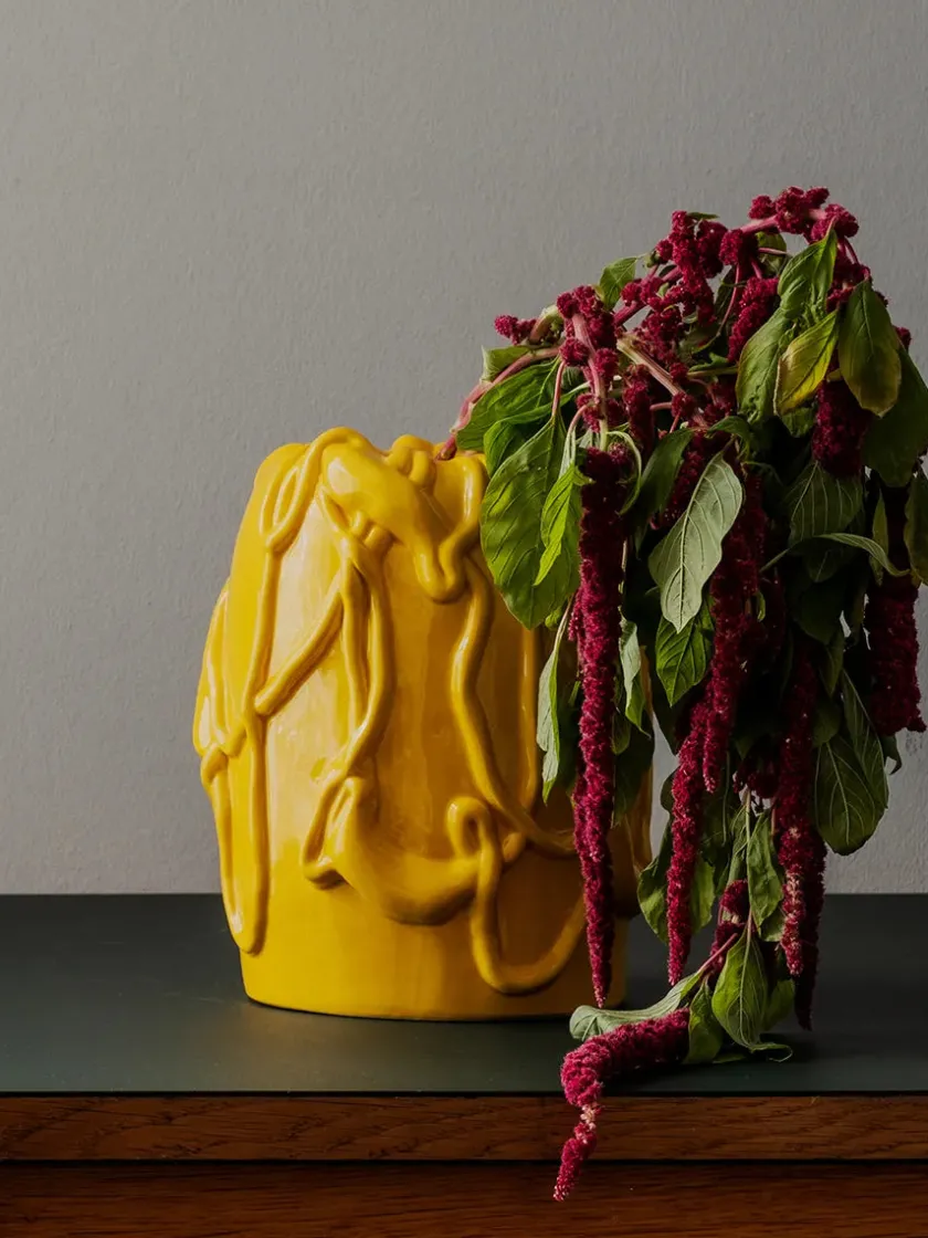 raawii Michael Kvium Jam Vase, deep cobalt fra> Gaver Til Ham|Vaser