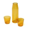 Nine Milk, set of 1 carafe + 2 glasses, yellow fra> Kander|Service