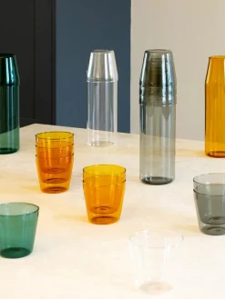 Nine Milk, set of 1 carafe + 2 glasses, yellow fra><noscript><img width=