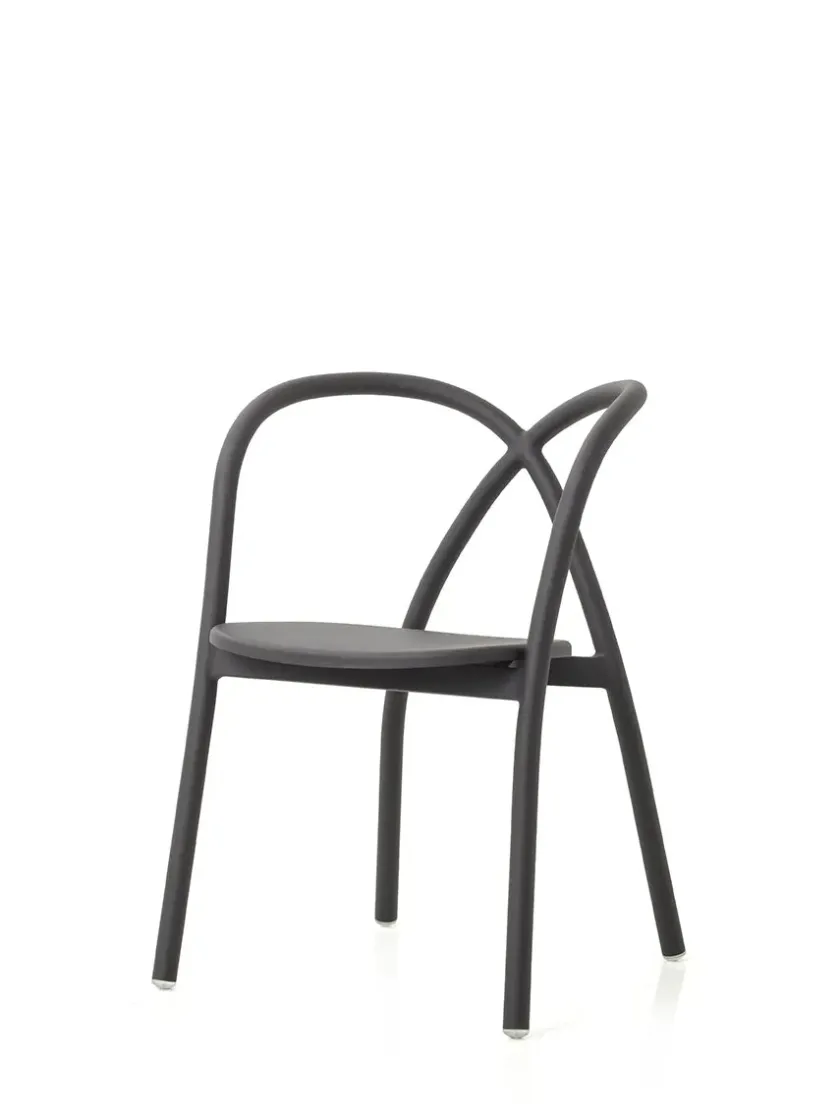 Stellar Works Ming Aluminium Chair, black fra> Spisebordsstole