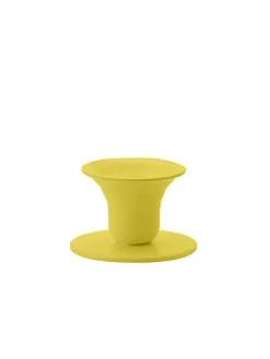 Kunstindustrien Mini Bell lysestage, gul fra> Lysestager
