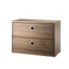 String Furniture Modul m. To Skuffer, B58 fra String> Reolsystemer