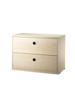 String Furniture Modul m. To Skuffer, B58 fra String><noscript><img width=