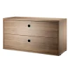 String Furniture Modul m. To Skuffer, B78 fra String> Reolsystemer
