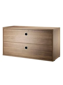 String Furniture Modul m. To Skuffer, B78 fra String> Reolsystemer