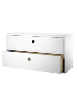 String Furniture Modul m. To Skuffer, B78 fra String><noscript><img width=