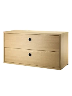 String Furniture Modul m. To Skuffer, B78 fra String><noscript><img width=