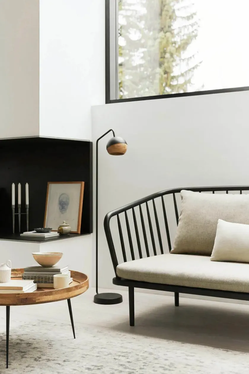 Mater Mollis sofa, sort eg og uld fra> Sofaer