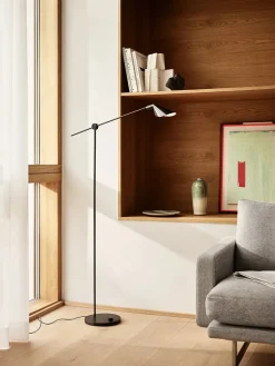 Fritz Hansen MS011 Gulvlampe, stål fra><noscript><img width=