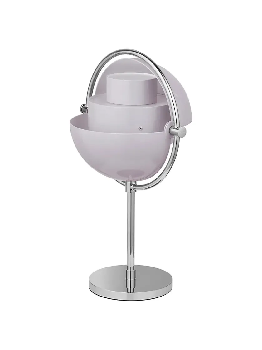GUBI Multi-Lite Portable Bordlampe, krom/hvid fra> Portable Lamper|Spots
