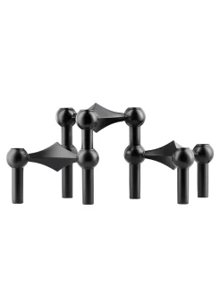 STOFF Nagel Nagel Lysestage, bronzeret messing fra><noscript><img width=