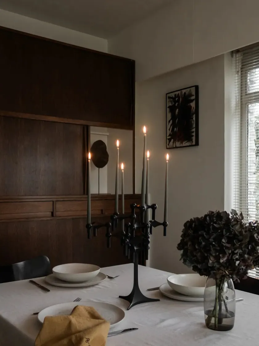 STOFF Nagel Nagel Lysestage, krom fra> Lysestager