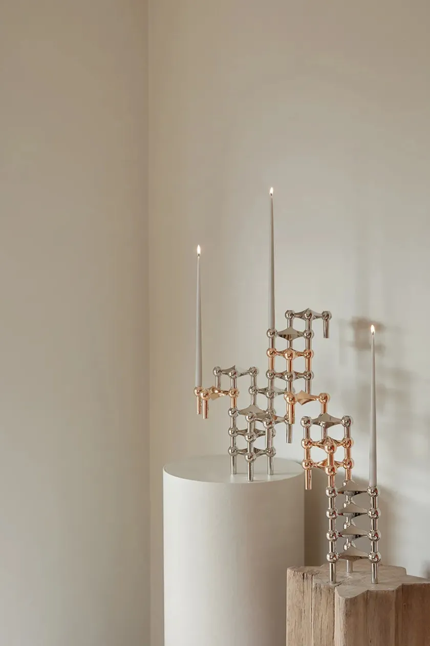STOFF Nagel Nagel Lysestage, sort fra> Gaver Til Ham|Lysestager