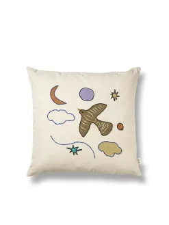 Ferm Living Naive Cushion, bird fra>Børn Gaver|Gaver Til Børn