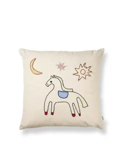 Ferm Living Naive Cushion, horse fra>Børn Gaver|Gaver Til Børn