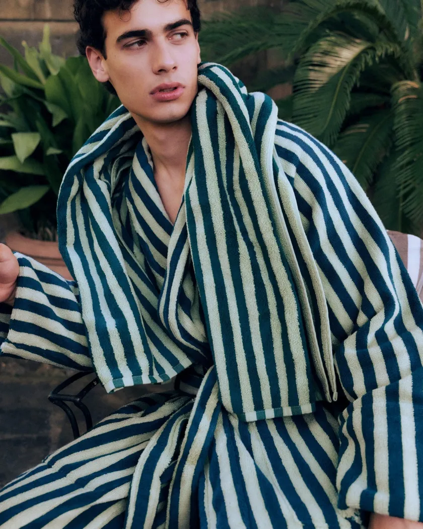 Bongusta Naram badekåbe, Camel & Ultramarine fra> Gaver Til Ham|Gaver Til Hende