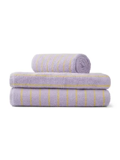 Bongusta Naram towel - Lilac & Neon yellow fra> Gaver Til Hende|Badeværelsestekstiler