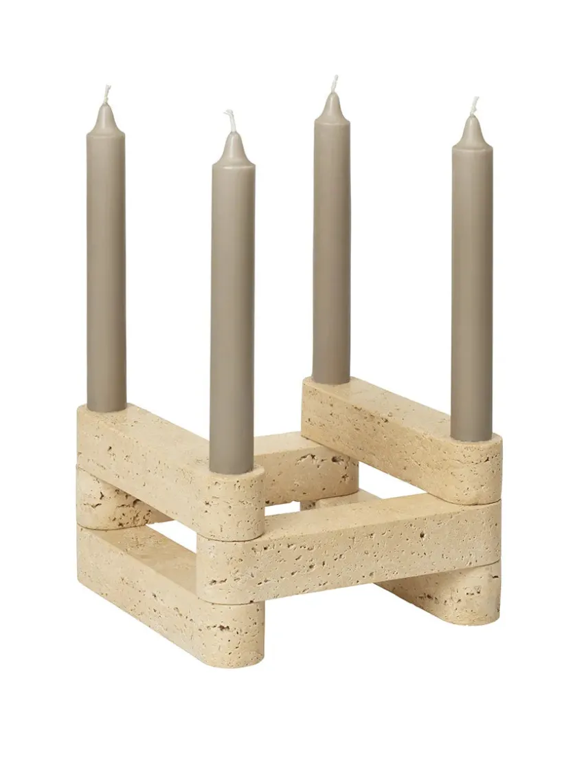 Ferm Living Newel Modular Candle Holder, lysestage sæt af 4 stk. fra> Lysestager