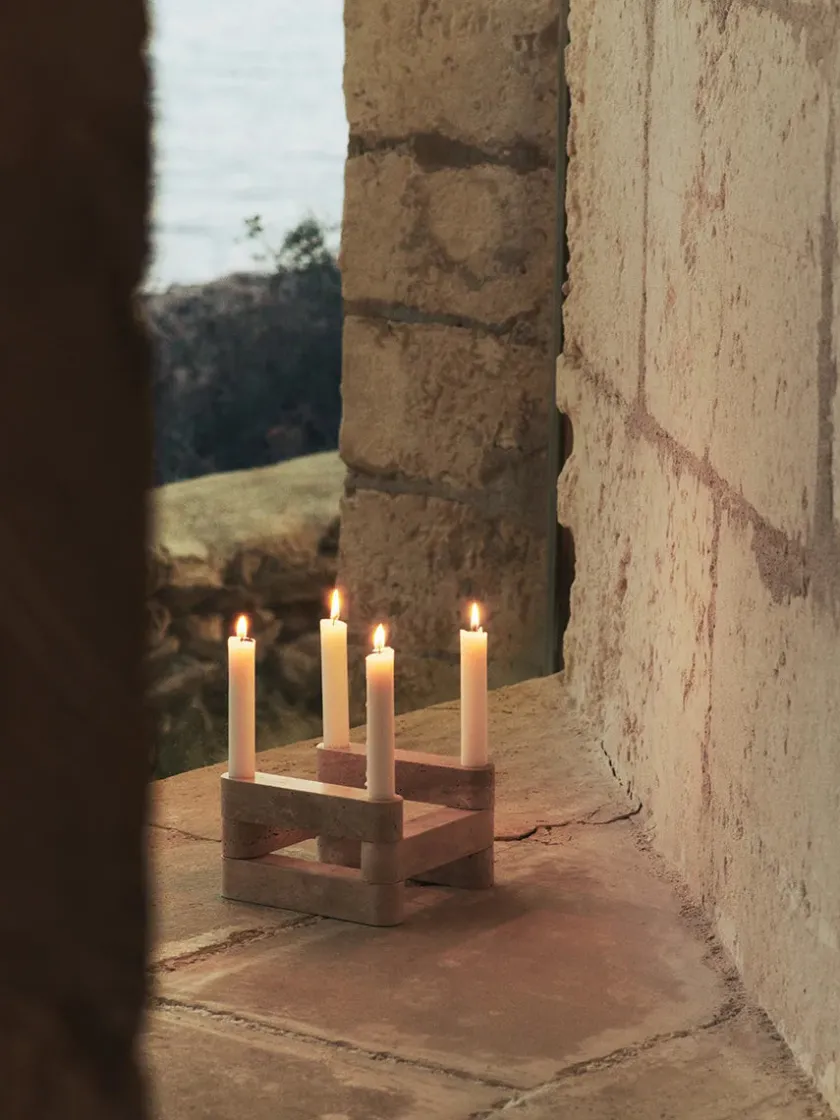 Ferm Living Newel Modular Candle Holder, lysestage sæt af 4 stk. fra> Lysestager