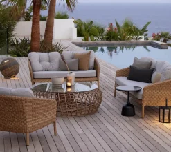 Cane-line Ocean 2-pers. Sofa, flat weave fra> Udendørs Loungemøbler
