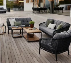 Cane-line Ocean 2-pers. Sofa, soft rope fra> Udendørs Loungemøbler