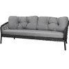 Cane-line Ocean 3-pers. Sofa, soft rope fra> Udendørs Loungemøbler