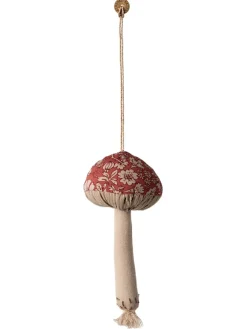 Maileg Ornament Svamp Blossom, rød fra> Juletræspynt