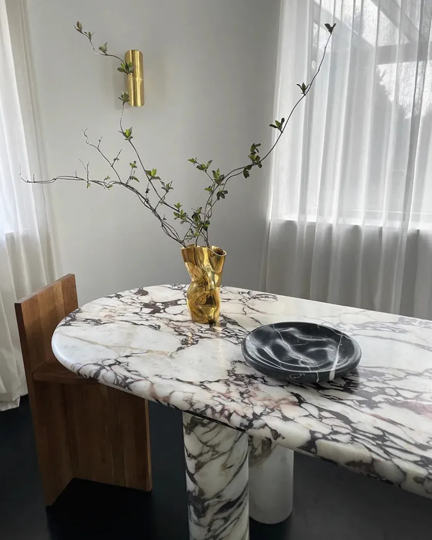 Hein Studio Ostrea 25 Vase, gold fra> Vaser