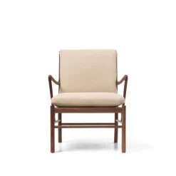 Carl Hansen & Søn OW149 Colonial lænestol, valnød olie, Terra-læder af Ole Wanscher><noscript><img width=