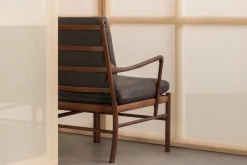 Carl Hansen & Søn OW149-2 Colonial sofa eg olie, Terra-læder af Ole Wanscher><noscript><img width=