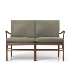 Carl Hansen & Søn OW149-2 Colonial sofa eg olie, Terra-læder af Ole Wanscher><noscript><img width=
