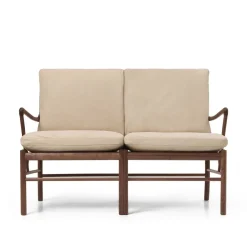Carl Hansen & Søn OW149-2 Colonial sofa eg olie, Terra-læder af Ole Wanscher><noscript><img width=