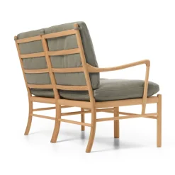 Carl Hansen & Søn OW149-2 Colonial sofa eg olie, Terra-læder af Ole Wanscher><noscript><img width=