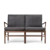 Carl Hansen & Søn OW149-2 Colonial sofa valnød olie, Terra-læder af Ole Wanscher> Sofaer