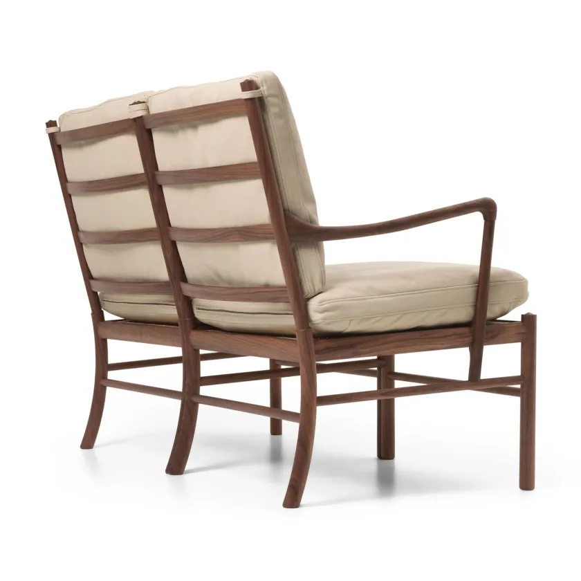 Carl Hansen & Søn OW149-2 Colonial sofa valnød olie, Terra-læder af Ole Wanscher> Sofaer
