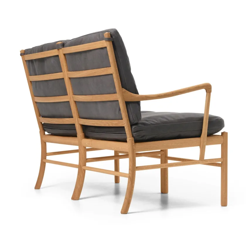 Carl Hansen & Søn OW149-2 Colonial sofa valnød olie, Terra-læder af Ole Wanscher> Sofaer