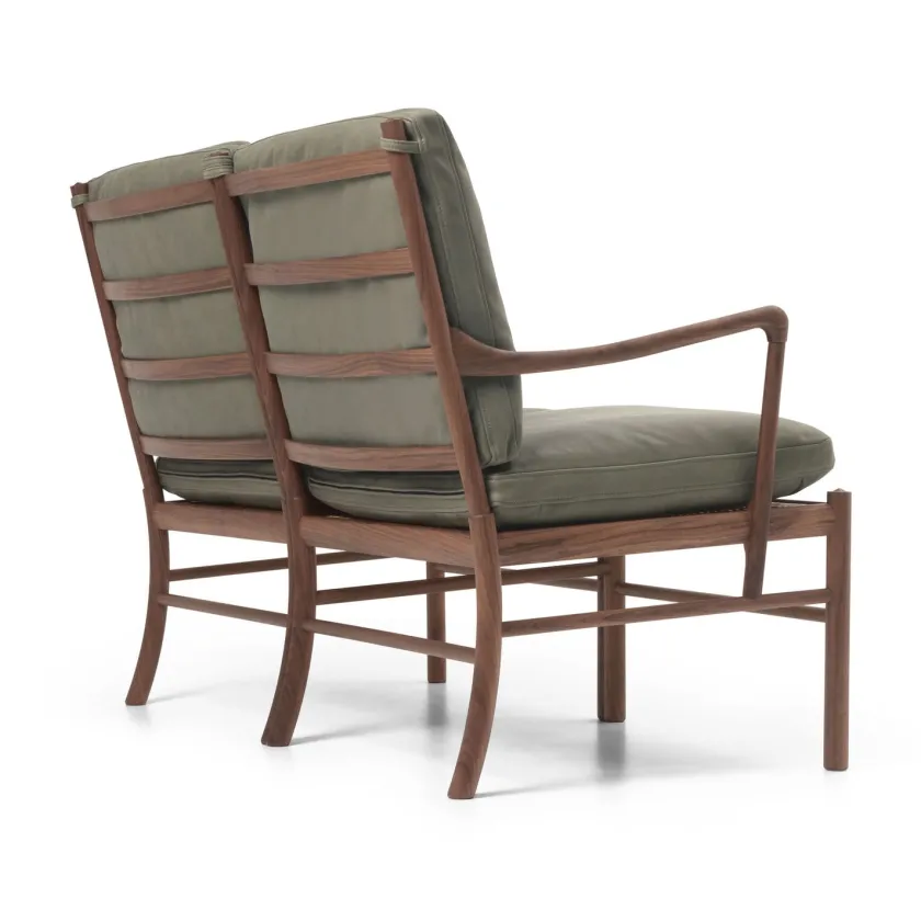 Carl Hansen & Søn OW149-2 Colonial sofa valnød olie, Terra-læder af Ole Wanscher> Sofaer